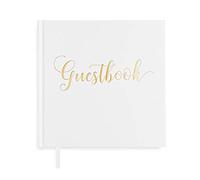 Plantvibes ® Elegante libro de visitas, 72 páginas, tapa dura, Papel grueso, libro de invitados vintage para bodas, bautizos o cumpleaños, libro de bodas, álbum de invitados de boda