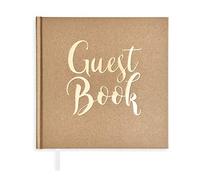 Plantvibes ® Elegante libro de visitas, 72 páginas, tapa dura, Papel grueso, libro de invitados vintage para bodas, bautizos o cumpleaños, libro de bodas, álbum de invitados de boda