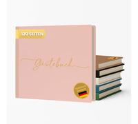 Plantvibes Libro de visitas premium para bodas - 120 páginas de papel de alta calidad, papel grueso, no se rompe, estilo vintage, con título dorado, ideal para bodas, aniversarios, cumpleaños