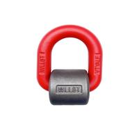 PLAOEGCN Anillo en D de acero de aleación G80, punto de elevación soldable, de amarre de alta resistencia, anclaje abatible for soldar, de elevación lateral(15T)