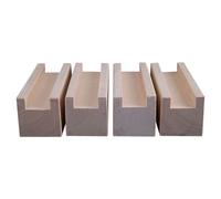 PLAOEGCN Elevadores for Muebles de Madera de Pino Maciza de 4 Piezas Elevadores for sofá Cama de Alta Resistencia Que de Altura de 3 a 10 cm for Mesa, sofá, Silla(A 4.2cm-Increase Height 10cm)