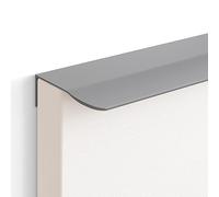 PLAOEGCN Manija de aleación aluminio arco invisible 2 piezas - Tirador oculto moderno for gabinete, cajón, guardarropa y alacena(Dark Gray,300mm long)