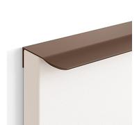 PLAOEGCN Manija de aleación aluminio arco invisible 2 piezas - Tirador oculto moderno for gabinete, cajón, guardarropa y alacena(Bruin,150mm long)