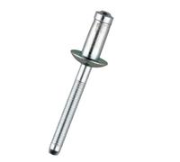 PLAOEGCN Remaches ciegos de acero al carbono, cierres estructurales de alta resistencia, remaches de cabeza abovedada para reparación del hogar, construcción y maquinaria (30 unidades, 6,4 x 12,5 mm)