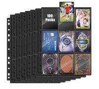 PLAPOT Fundas para Cartas Doble Cara con 1800 Bolsillos, Fundas para Tarjetas 11 Agujeros, Fundas Cartas, Fundas Carta Juegos de Mesa para Baloncesto, Fútbol Tarjetas