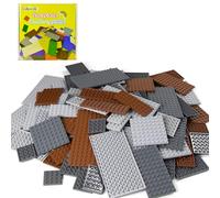 Plaque de Construction Classique de 130 pièces, Couleurs assorties, Avec Plaque de Base de 11 Tailles, Compatible Avec Les pièces et éléments Lego, pour la plupart Des Marques.