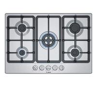 Bosch Serie 4 PGQ7B5B90 hobs Acero inoxidable Integrado 75 cm Encimera de gas 5 zona(s)