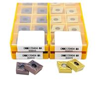 Plaquita de torno CNC 10 Uds CNMG120404 CNMG120408 inserto de carburo torno fresa herramienta de torneado CNC máquina herramienta herramienta de corte(CNMG120408 DS6010)