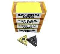 Plaquita de torno CNC 10 Uds TNMG160404 TNMG160408 LK9265 herramienta de torneado cilíndrico de inserción de carburo herramienta de torno CNC(TNMG160408-MA LK9265)
