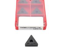 Plaquita de torno CNC 10 Uds Tnmg160404 Tnmg160408 Tnmg160412 Tm Cq Hq RS LS Lf9118 herramienta de torno de CNC inserto de carburo(Tnmg160412-Tm Lf9118)
