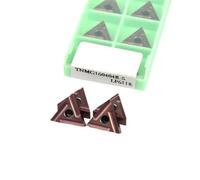 Plaquita de torno CNC 10 Uds TNMG160404R-S TNMG160404L-S TNMG160408R-S TNMG160408L-SLF6118 herramienta de torneado herramienta de corte de procesamiento de torno(TNMG160408L-S LF6118)