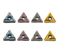 Plaquita de torno CNC 10 Uds TNMG160404R-VF TNMG160404L-VF TNMG160408R-VF TNMG160408L-VF insertos de torneado de carburo de cerámica CNC indexables(ZM1135N,TNMG160408L-VF)