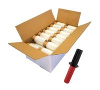 PLASACAR | MiniFilm Estirable Transparente | Film de Embalaje para Retractilar y Envolver Productos + Regalo Aplicador Manual | Protección en Logística | Resistente | 100 ml - Peso 270 gr | Pack de 40