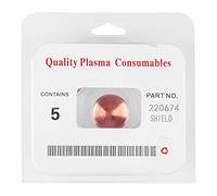 Plasma Guard Cup Cap 5pcs for MAX45 Cutting antorcha | 220674 High Temp Copper Alloy Guard Cap | Replacement Plasma Cutter Consumables for Thermal Dynamics