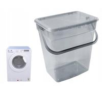 Plast Team Caja de almacenamiento para detergente en polvo con tapa, 6 L, color gris