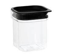 Plast team Contenedor para PROD. Plasti Team Hamburgo 0.6L Organizadores de Espacio, Negro/Blanco, 0,6l