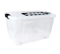 Plast Team HomeBox 85L con ruedas y asa - 71.2 x 48 x 39.5 cm
