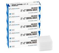 PlastCare USA 1000 2 x 2 Non Woven esponjas gasas dentales de algodón no estéril de 4 capas (5 paquetes)