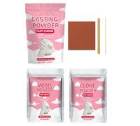 Plaster Powder - 100g Fast Curing Water Activated, Craft Clone Powder, Hand Casting Kit for Mold Making, Sculpture Art Projects, Craft Material for Beginners, Couples, Family