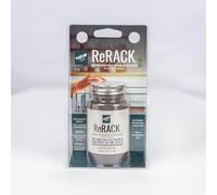Plasti Dip ReRACK - Revestimiento de reparación de rejilla gris metálico de 4 onzas, pintura de retoque de goma flexible para estantes de lavavajillas, protección contra el óxido, resistente al calor