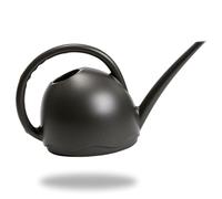 Plastia Regadera Pequeña para Plantas de Interior 1,8 L - Regadera Plantas con Pico Largo para Riego Fácil - Regaderas Jardín de Plástico Reciclado, Antracita