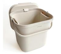 Plastia Urbalive Cubo de Basura orgánica con Filtro extraíble, 8 L, Marfil | Compostador de cocina con tapa, cubo pequeño para residuos orgánicos diarios, apto para lavavajillas