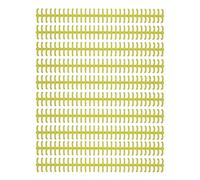 PLASTIC BINDING COMB DURABLE WEAR RESISTANT 10MM 30 HOLE CUTTABLE LOOSE LEAF BINDING SPINE FOR STUDENT OFFICE (Yellow)