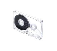 Plastic Cassette Tapes 45min/60min/90min Clear Case Plastic Texture for Lecture Recording Music Creation Clear Playback Multi Duration Blank Sound Tapes
