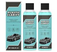 Plastic Clarify - Cera en aerosol sin agua, 120 ml, restaurador de plástico multiusos para interiores y exteriores de automóviles (2 unidades)