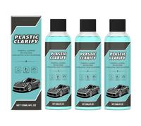 Plastic Clarify - Cera en aerosol sin agua, 120 ml, restaurador de plástico multiusos para interiores y exteriores de automóviles (3 unidades)