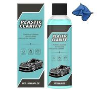 Plastic Clarify for Cars, 120ML Waterless Spray Wax, Car Interior Plastic Cleaner & Conditioner, with Hygienic Protection Surfaces, for Plastics, Rubber, Leather Cleaner (1Pcs)