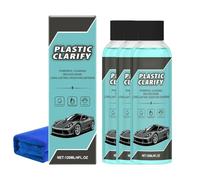 Plastic Clarify for Cars - Waterless Spray Wax & All-In-One Detailer for Car Interiors & Exteriors - Plastic, Rubber, Leather Restorer with Long-Lasting Protection - 120ML (3pcs)