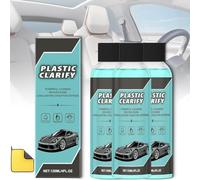 Plastic Clarify for Cars,Waterless Spray Wax,Rubber Leather Restorer,Multifunction Detailer for Car Interiors & Exteriors,for Cars,Deep Cleaner & Long-Lasting Shine (3Pcs)