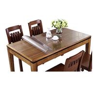 Plastic Cocina de comedor transparente Cubierta de mesa de comedor Mantel Protector de silla con labio para pisos duros Serie Eco-Friendly Protector de piso de silla (Espesor: 2 mm) (100x100cm)