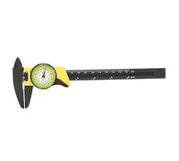 Plastic Dial Vernier Caliper Herramienta de medición de 0-150 mm para uso profesional (Amarillo (inglés))