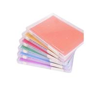 Plastic File Storage Box, 6 Pack A4 Paper Storage Boxes with Two Types of Labels for 8.5 X 11 Inch