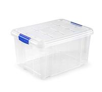 PLASTIC FORTE, Caja de almacenamiento, TRANSPARENTE, 16 Litros, sin ruedas