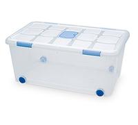 Plastic Forte Caja de Almacenaje 3,5 Litros Transparente Caja de ordenación de plástico, Contenedor de almacenamiento