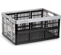 Plastic Forte - Caja Plegable Plata 32 Litros, 35 x 48 x 4 cm