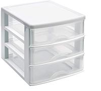 Plastic Forte, Cajonera sobremesa, Blanco, 3 Cajones (1124701)