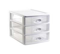 PLASTIC FORTE, Cajonera sobremesa, Blanco, 3 Cajones