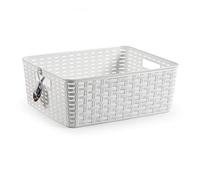 PLASTIC FORTE, Cesta, Blanco, 36 x 28 x 13,5 (1226001)