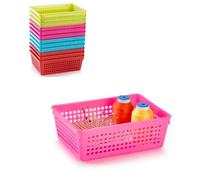 Plastic Forte Cesta colador 18x13x6,5 cm 11473 surtida