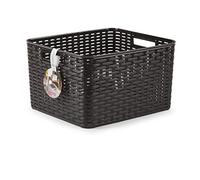 PLASTIC FORTE, Cesta, wengué, 34 x 40 x 23