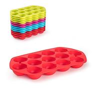 Plastic Forte - Cubiteras Hielo Forma Esfera 24,5 x 13,5 x 2 cm, Pack 3 Unidades