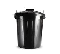 Plastic Forte - Cubo Basura 51 litros, Tapa Negra