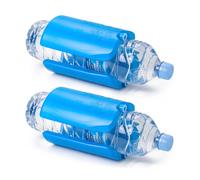 Plastic Forte - Lote de 4 Acumuladores de Frío para Botellas Nº 6 Reutilizables. Azul