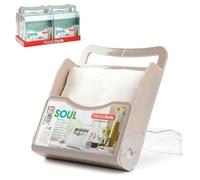 Plastic Forte - Servilletero de mesa plegable con mango de color, 145899