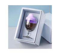 Plastic Goblet Cup, Baby Sippy Cup Wine Glass, Beverage Mug Milk Bottle with Lid for Kidspurple