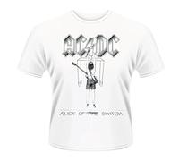Plastic Head AC/DC Flick of The Switch Camiseta, Blanco, L para Hombre